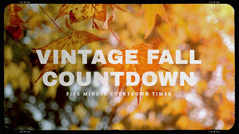 Vintage Fall Countdown